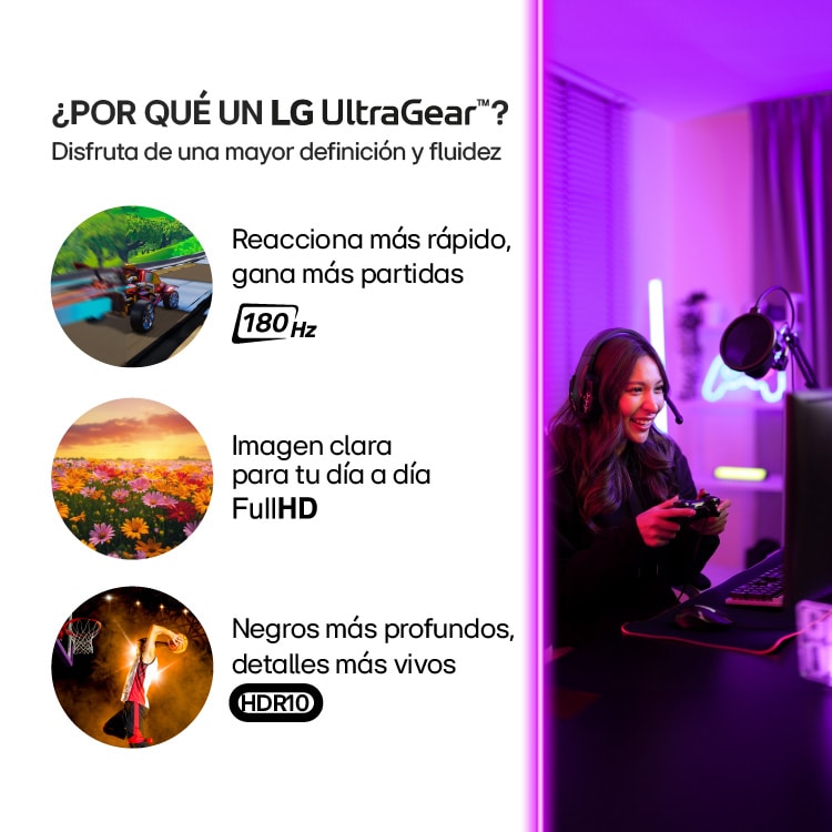Por que 24”Monitor Gamer UltraGear™